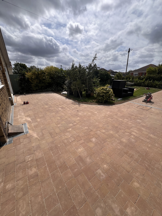 Raised Sandstone Patio
